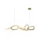 Pendente D'aria 95W Led Dourado 3000K Orluce