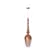 Pendente Tazza18 1Xe27 Rose Gold 18cm Orluce