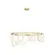 Pendente Scribble Cono 80W Led Dourado 3000K Orluce