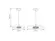 Pendente Piatto 12W Led Branco Dourado 45cm Orluce
