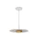Pendente Piatto 12W Led Branco Dourado 45cm Orluce