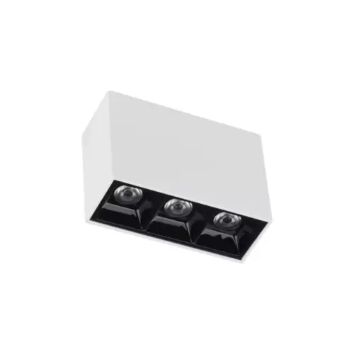 Luminaria De Led 3 Spots De Sobrepor 6W 3000K Branco Luminatti