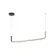 Pendente Lea 18W Led Preto 3000K Orluce