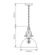 Pendente Fabb Glass 1Xe27 Ambar Preto Fosco Orluce